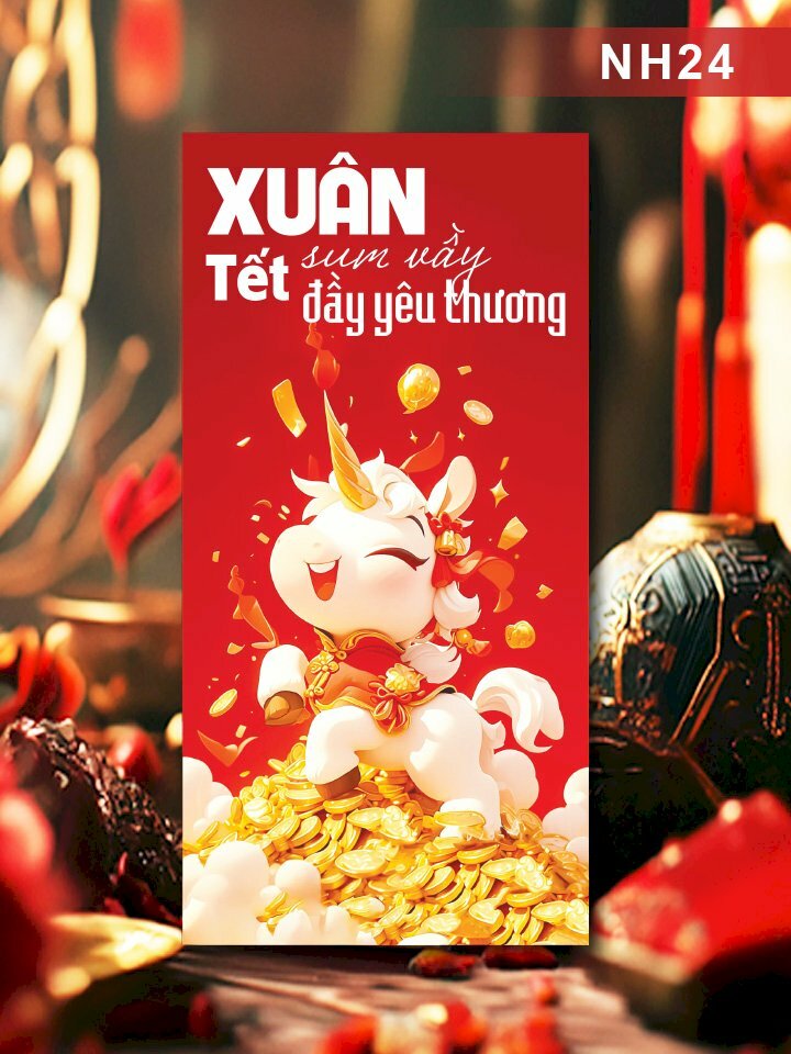 In lì xì Xuân Sum Vầy Tết Đầy Yêu Thương - Mã NH24 - INKTS2560