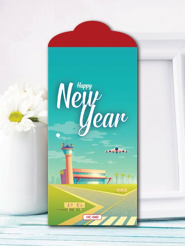 In phong bì lì xì Airplane Travel Du lịch Máy bay - Mã HC040 - INKTS2436