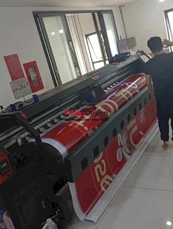 In phông nền sự kiện Lễ hội hoa Tết vạn phúc, in bạt hiflex khổ lớn - INKTS2244
