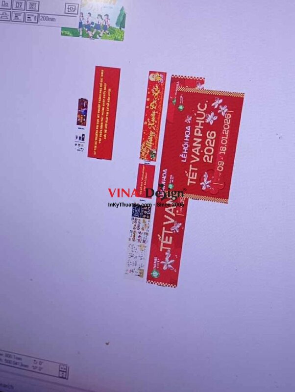 In phông nền sự kiện Lễ hội hoa Tết vạn phúc, in bạt hiflex khổ lớn - INKTS2244