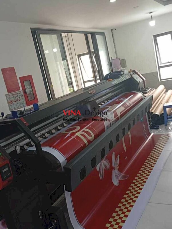 In phông nền sự kiện Lễ hội hoa Tết vạn phúc, in bạt hiflex khổ lớn - INKTS2244