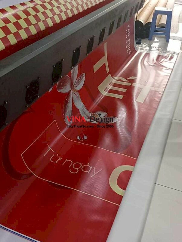 In phông nền sự kiện Lễ hội hoa Tết vạn phúc, in bạt hiflex khổ lớn - INKTS2244