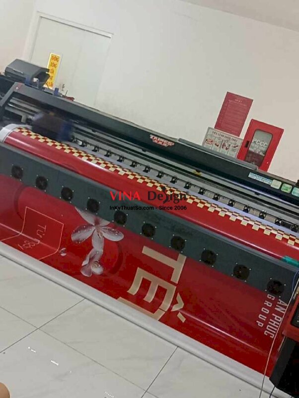 In phông nền sự kiện Lễ hội hoa Tết vạn phúc, in bạt hiflex khổ lớn - INKTS2244