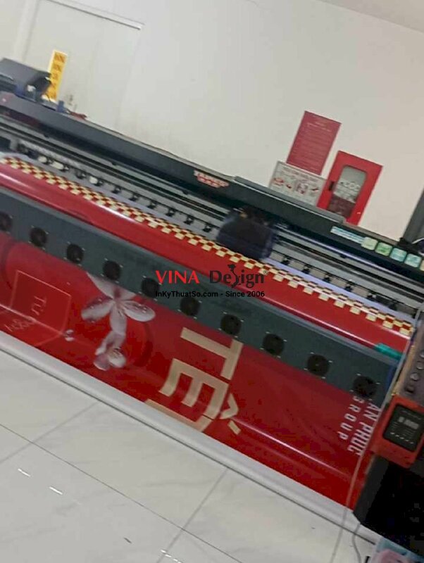 In phông nền sự kiện Lễ hội hoa Tết vạn phúc, in bạt hiflex khổ lớn - INKTS2244