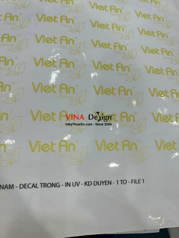 In tem Decal trong mực dầu - INKTS90