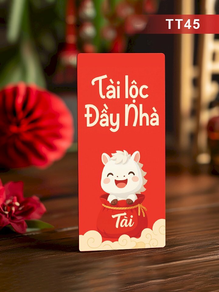 Thiết kế bao đựng lì xì Tài Lộc Đầy Nhà - Mã TT45 - INKTS2662