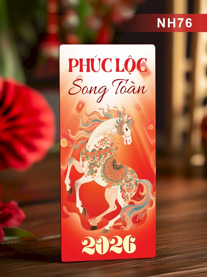 Thiết kế bao lì xì hiện đại Phúc Lộc Song Toàn - Mã NH76 - INKTS2690