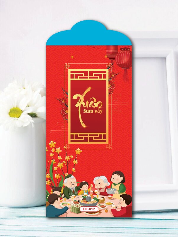 Thiết kế lì xì tết Xuân Sum Vầy - Mã HC012 - INKTS2408