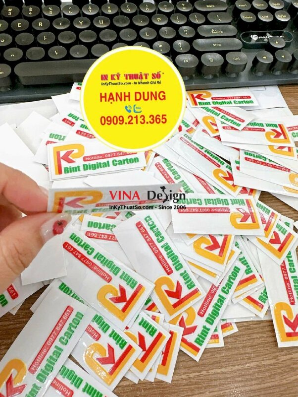 Xưởng in tem nhãn UV DTF dán siêu tiện lợi trên nhiều bề mặt (trừ vải) - INKTS2224