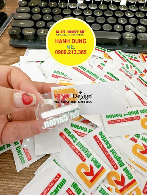 Xưởng in tem nhãn UV DTF dán siêu tiện lợi trên nhiều bề mặt (trừ vải) - INKTS2224
