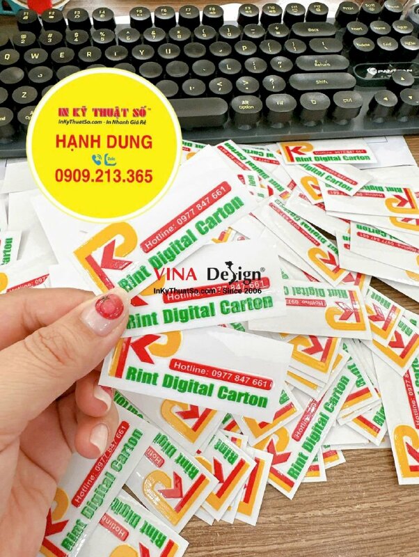 Xưởng in tem nhãn UV DTF dán siêu tiện lợi trên nhiều bề mặt (trừ vải) - INKTS2224
