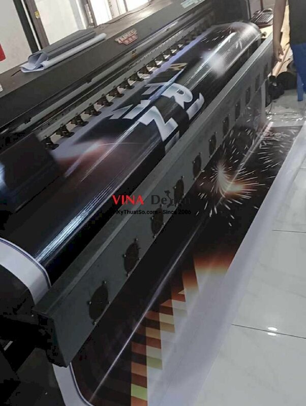 In backdrop Gala Dinner cho công ty travel du lịch, phông nền tiệc tất niên in bạt hiflex - INKTS2271