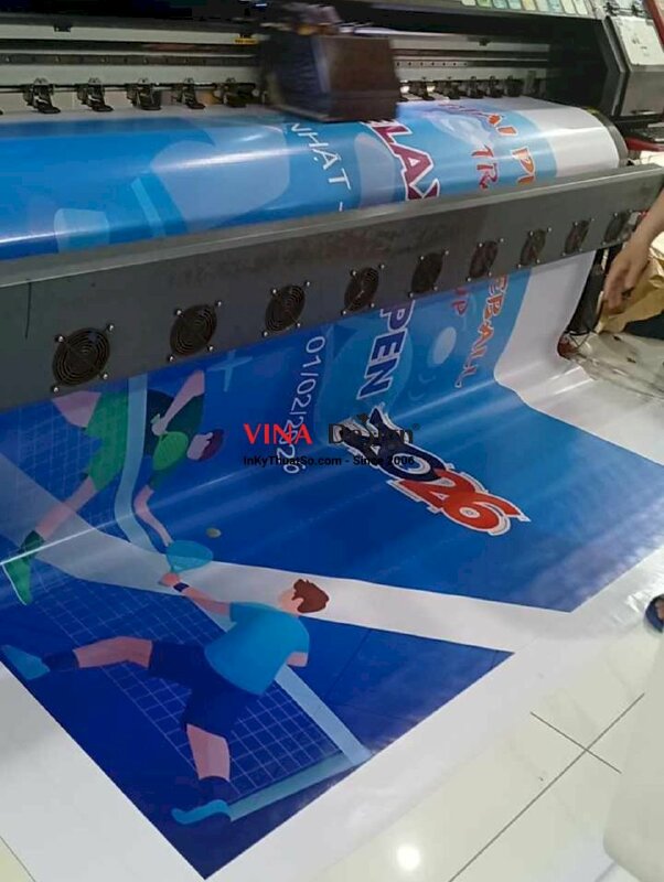 In backdrop giải đấu PickleBall từ bạt hiflex khổ lớn - INKTS2208