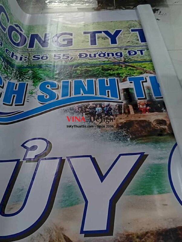 In backdrop hiflex thông tin Khu Du Lịch Sinh Thái, in bạt khổ lớn - INKTS2267