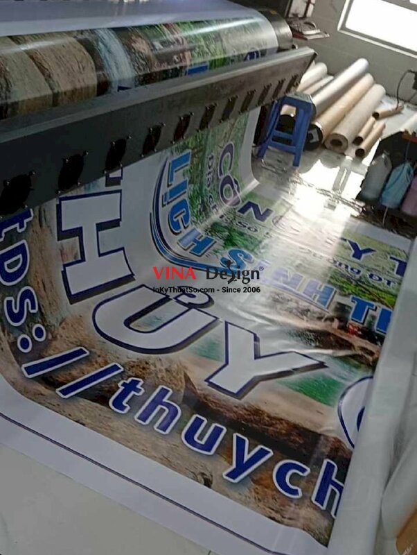 In backdrop hiflex thông tin Khu Du Lịch Sinh Thái, in bạt khổ lớn - INKTS2267