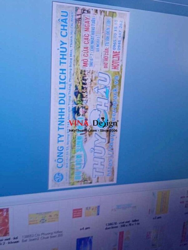 In backdrop hiflex thông tin Khu Du Lịch Sinh Thái, in bạt khổ lớn - INKTS2267