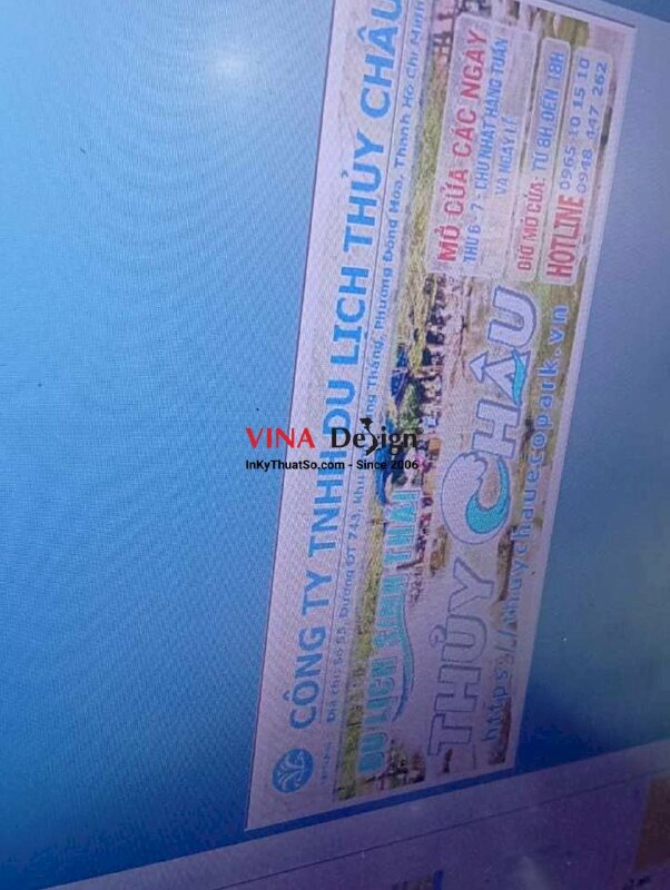 In backdrop hiflex thông tin Khu Du Lịch Sinh Thái, in bạt khổ lớn - INKTS2267