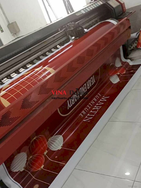 In backdrop sân khấu Year End Party (YEP) tiệc tổng kết cuối năm, bạt hiflex đế xám mực dầu - INKTS2546