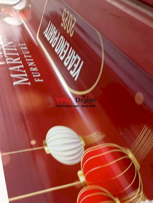 In backdrop sân khấu Year End Party (YEP) tiệc tổng kết cuối năm, bạt hiflex đế xám mực dầu - INKTS2546