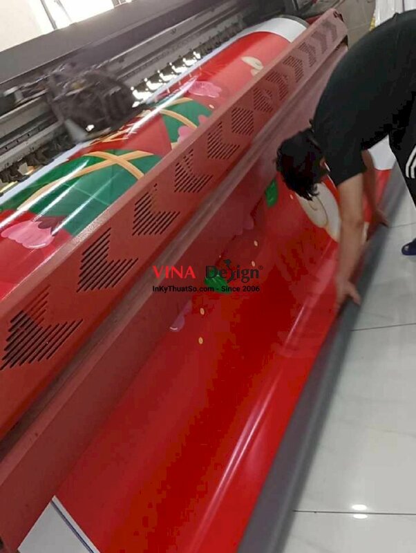 In background Chúc Mừng Năm Mới Tết Việt, in bạt hiflex đế xám, chừa biên - INKTS2260