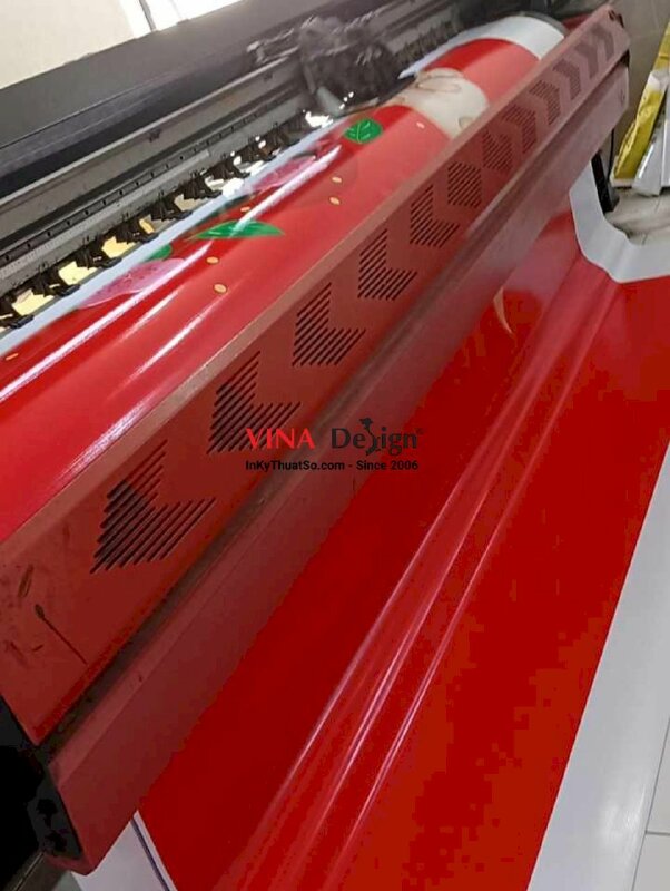 In background Chúc Mừng Năm Mới Tết Việt, in bạt hiflex đế xám, chừa biên - INKTS2260