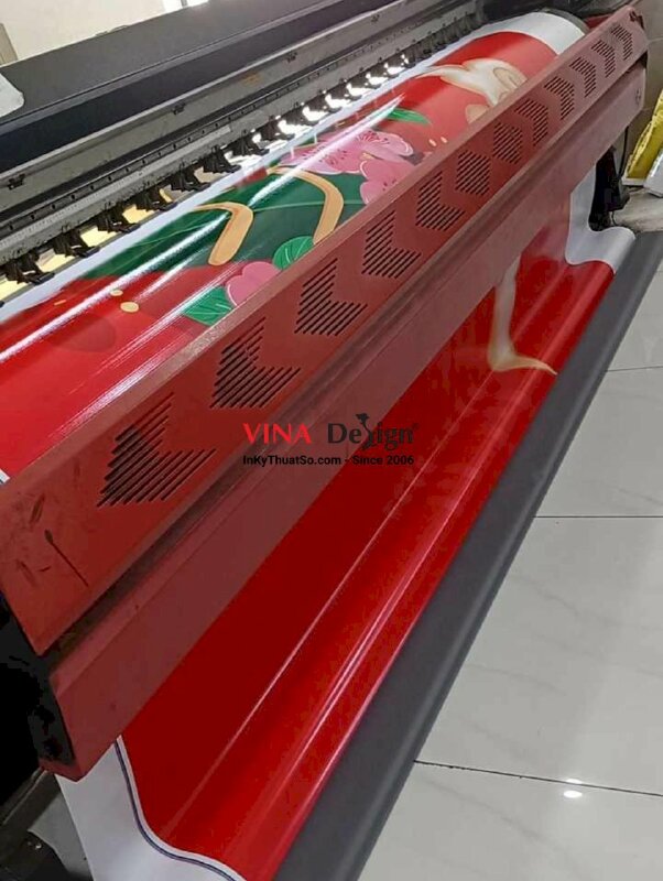 In background Chúc Mừng Năm Mới Tết Việt, in bạt hiflex đế xám, chừa biên - INKTS2260