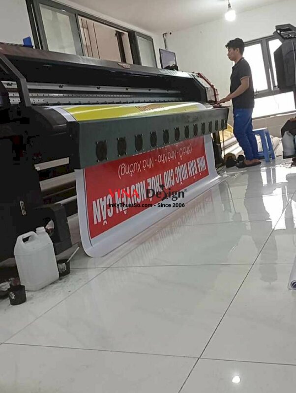 In bandroll Nhà Bán Hoặc Cho Thuê Nguyên Căn, in bạt hiflex mực dầu, đóng khoen 4 góc - INKTS2259
