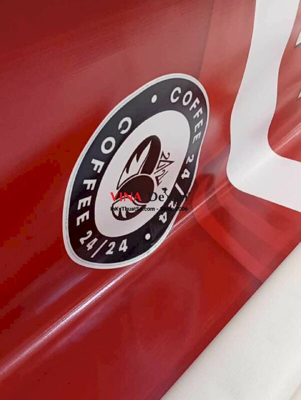 In băng rôn Hoạt Động Xuyên Tết 24/24 cho quán Coffee, bạt hiflex ngang - INKTS2358