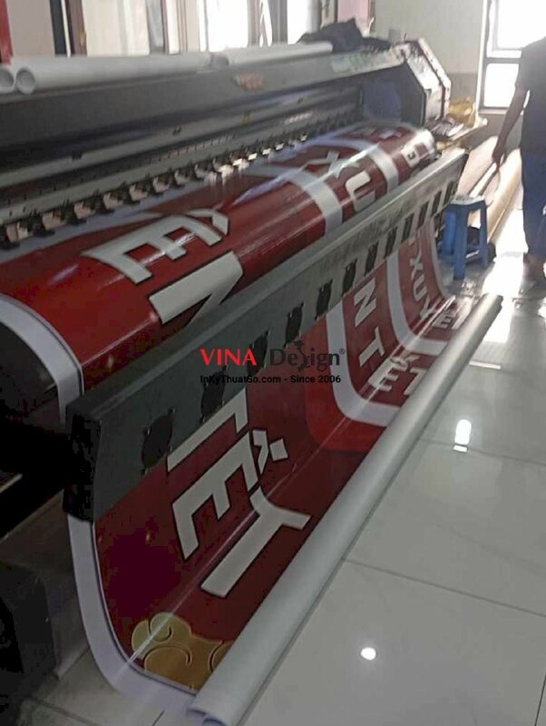 In băng rôn Hoạt Động Xuyên Tết 24/24 cho quán Coffee, bạt hiflex ngang - INKTS2358