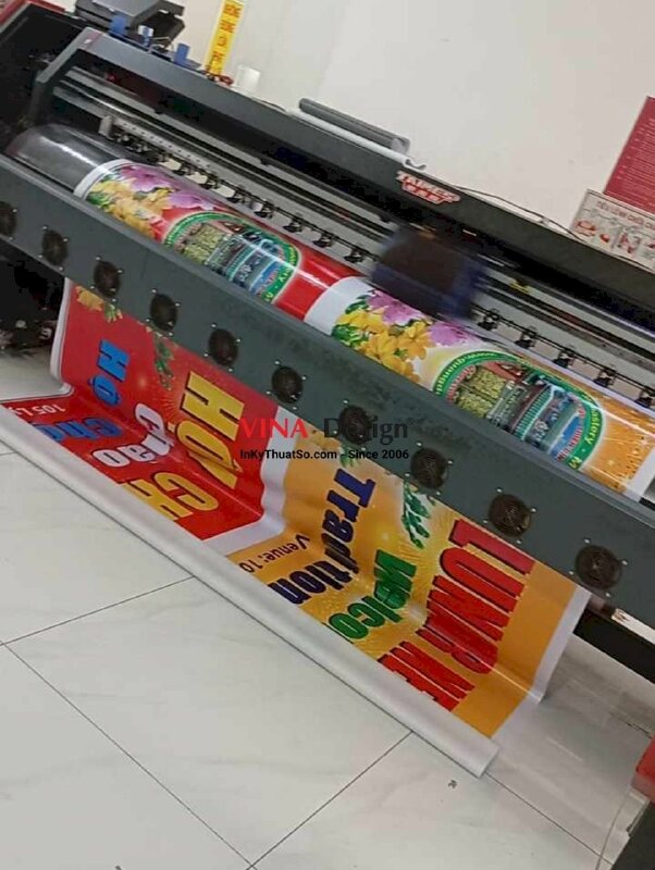 In băng rôn hội chợ hoa Tết người Việt, bandroll hiflex mực dầu, hàng gửi đi nước ngoài từ TPHCM - INKTS2270