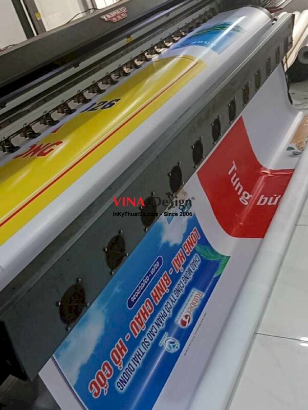 In băng rôn treo xe du lịch team building công ty, băng rôn ngang in bạt hiflex ngoài trời - INKTS2264