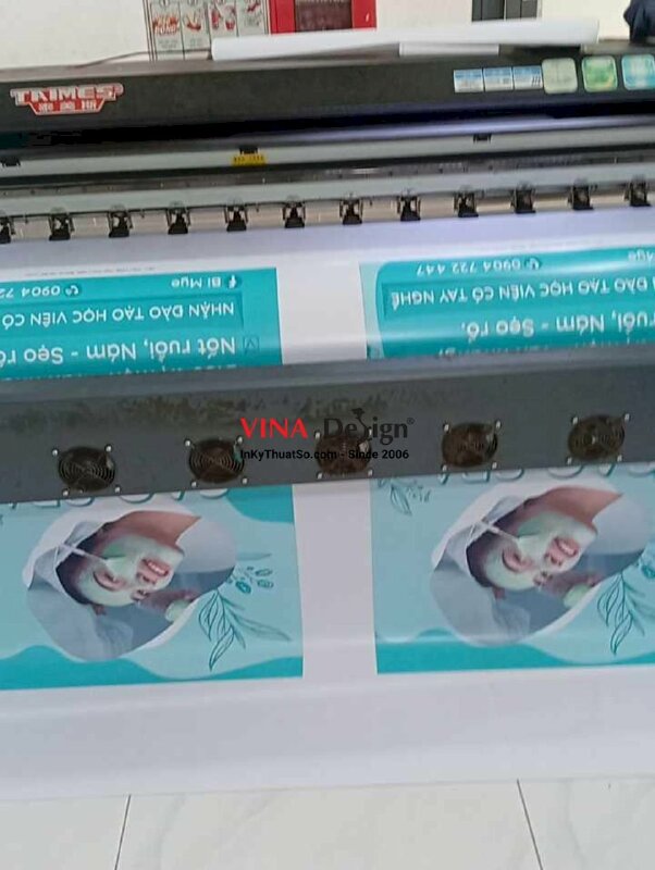 In banner giá rẻ bạt hiflex làm bảng hiệu hộp đèn Spa - INKTS2266