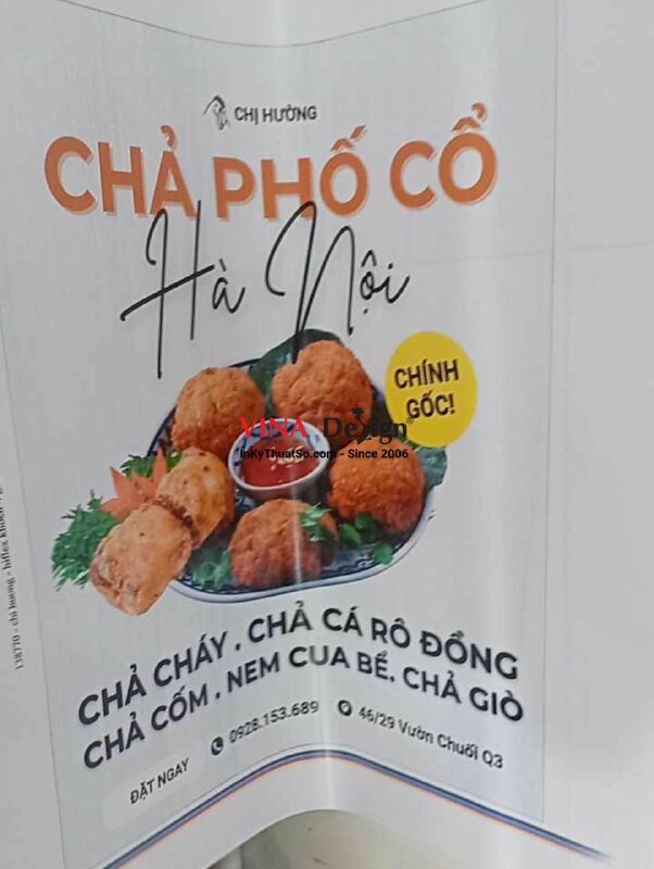 In banner hiflex hình món ăn quán Chả Phố Cổ Hà Nội - INKTS2265