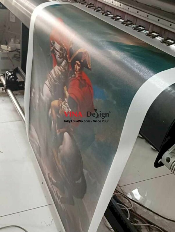 In Canvas bức tranh Napoleon cưỡi ngựa, in tranh sơn dầu trên nền vải bố Canvas khổ lớn - INKTS966