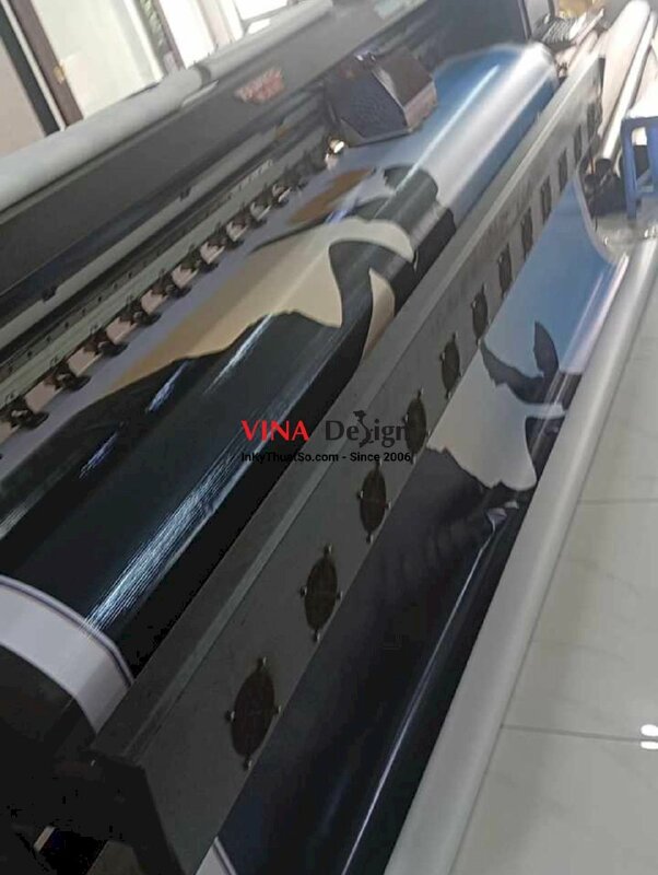 In Hiflex mực UV chừa biên - Bạt 3.8 dzem - INKTS112