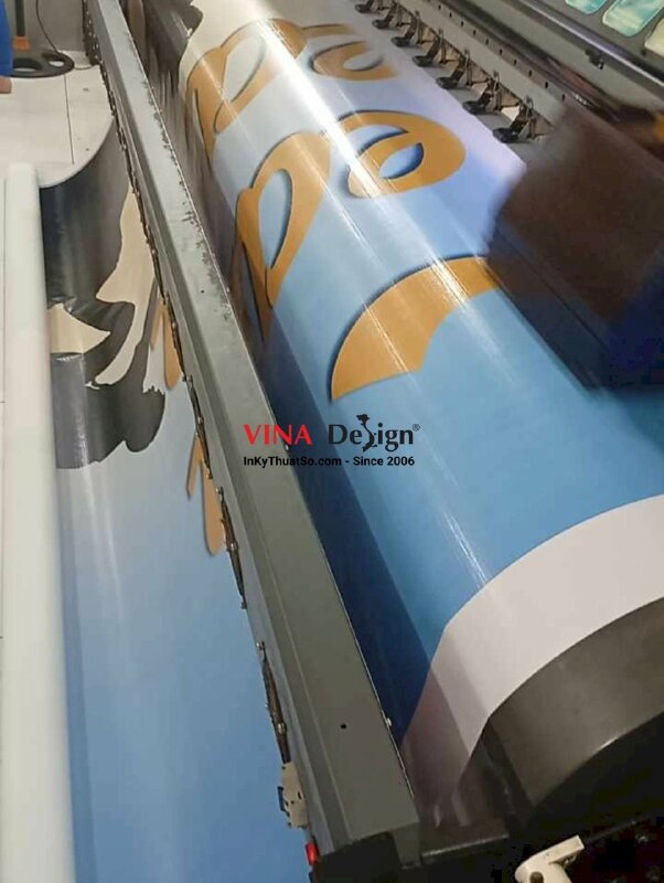 In Hiflex mực UV chừa biên - Bạt 3.8 dzem - INKTS112