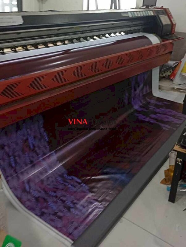 In Hiflex mực UV đóng khoen - Bạt không gân - INKTS117