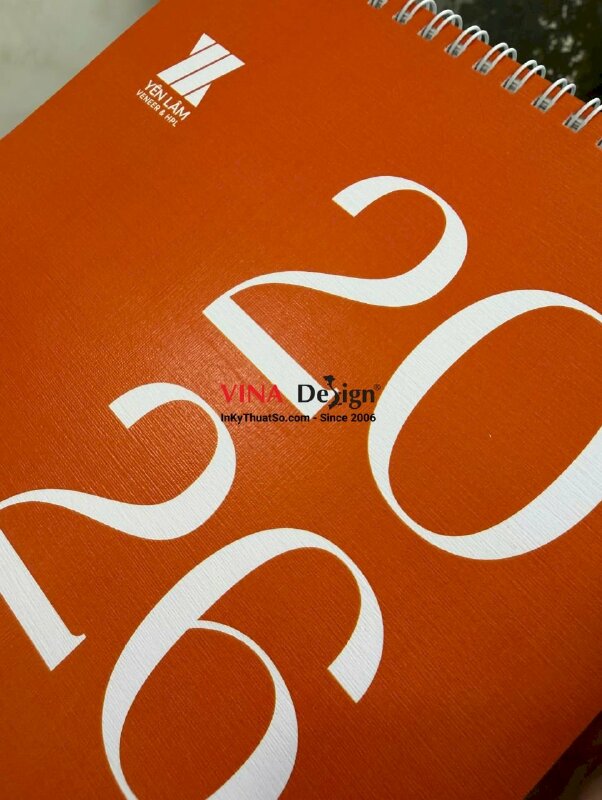 In lịch bàn chữ A 18cm x 18cm in 200 cuốn giấy mỹ thuật Constellation Snow Tela Fine EE/08 280gsm - INKTS2766