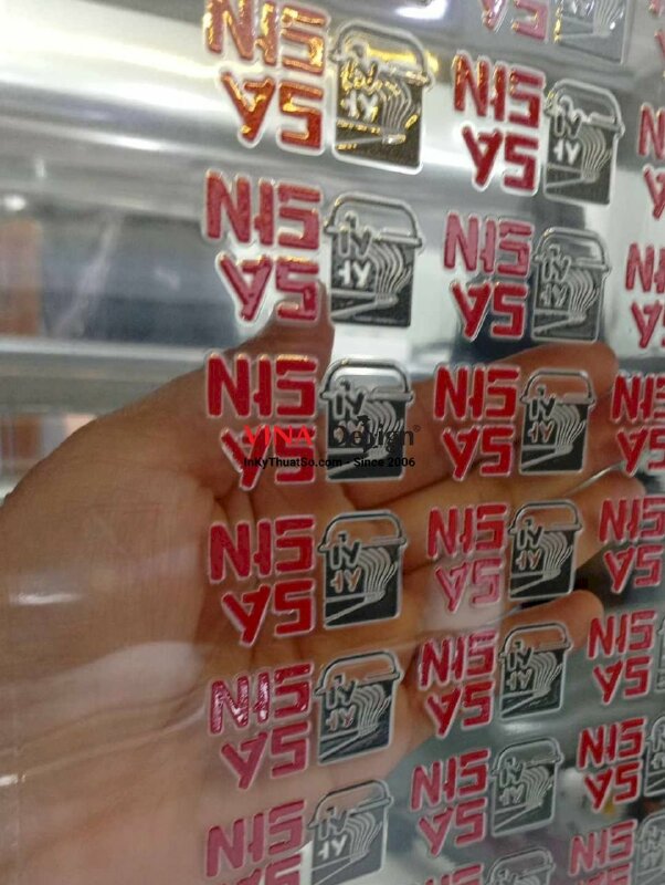 In logo thương hiệu mỳ cay UV DTF bóc dán trực tiếp lên nhiều bề mặt (trừ vải) - INKTS2364