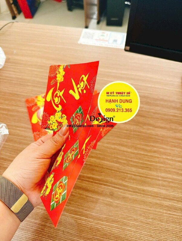 In nhãn giấy Bánh Chưng Bánh Tét Tết Việt, in tem nhãn giấy C150gsm in Offset - INKTS2261