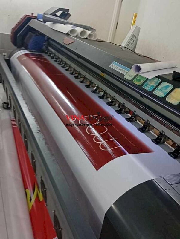 In phông nền sân khấu backdrop Year End Party cho công ty kiến trúc xây dựng, in bạt hiflex - INKTS2537