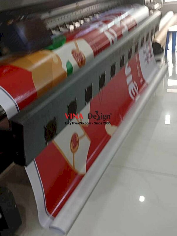 In phông nền sân khấu tiệc tất niên công ty, doanh nghiệp, in bạt hiflex mực dầu - INKTS2204