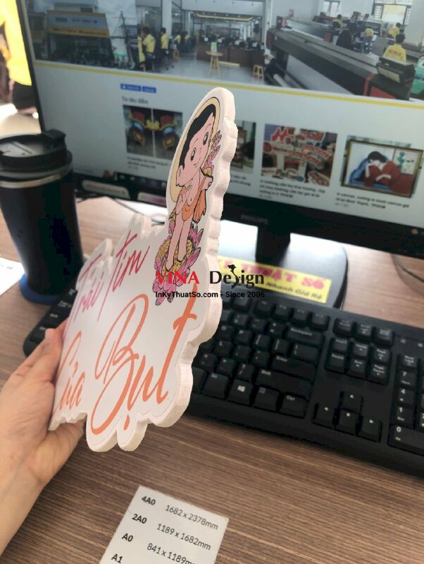 In PP mực dầu dán Formex cắt CNC mô hình trang trí - INKTS276