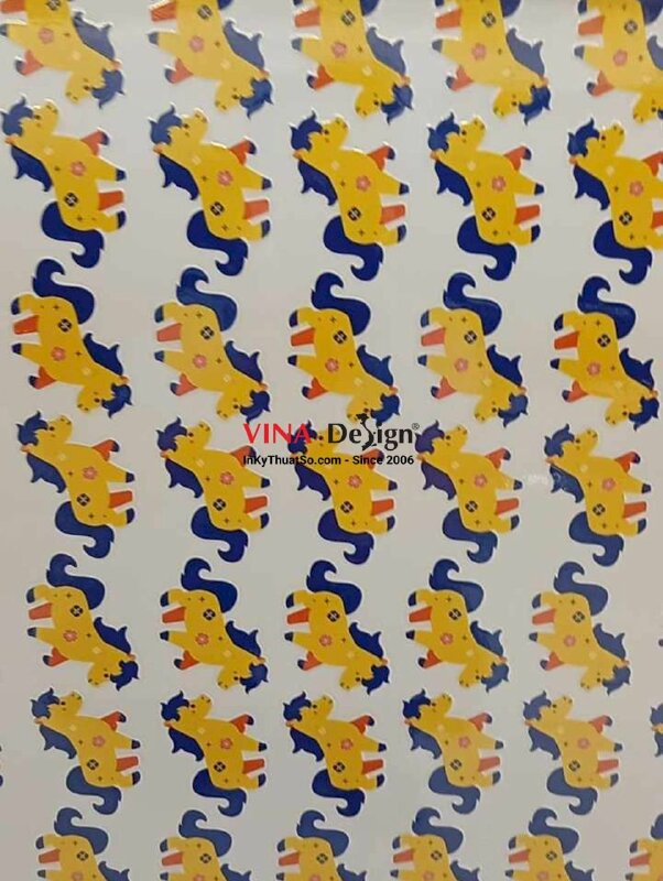 In sticker UV DTF linh vật năm Bính Ngọ - INKTS2549