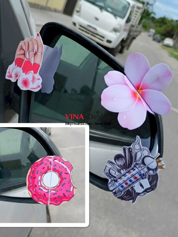 In tờ rơi tag gấp bế theo file hình bông hoa, nơ, bướm, trái cây, cake, nail, makeup - INKTS2360