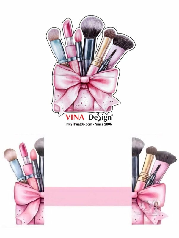 In tờ rơi tag gấp bế theo file hình bông hoa, nơ, bướm, trái cây, cake, nail, makeup - INKTS2360