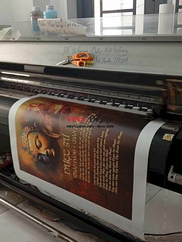 In tranh Canvas Dược Sư Quán Đảnh Chân Ngôn - INKTS2200