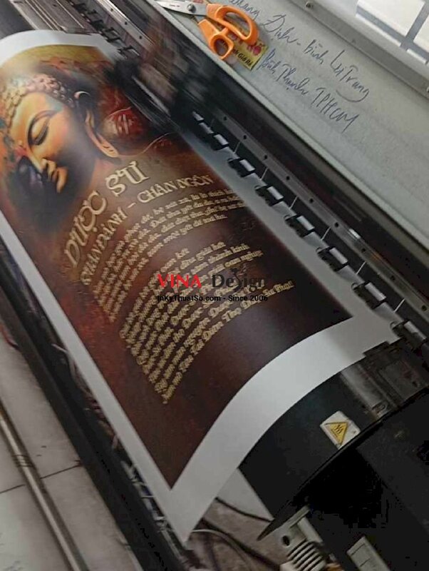 In tranh Canvas Dược Sư Quán Đảnh Chân Ngôn - INKTS2200