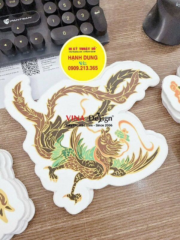 Làm mô hình Tứ Linh: Long - Lân - Quy - Phụng - in Formex 3li cắt CNC theo file - INKTS2552