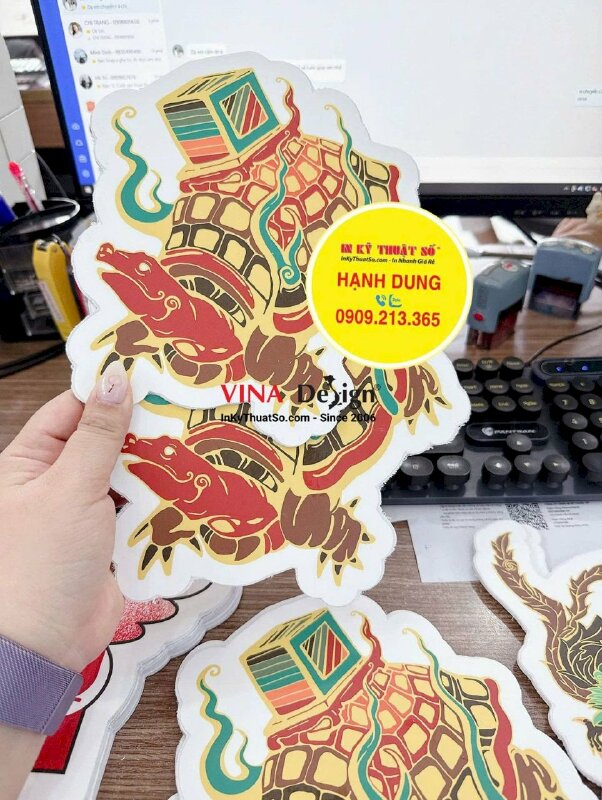 Làm mô hình Tứ Linh: Long - Lân - Quy - Phụng - in Formex 3li cắt CNC theo file - INKTS2552